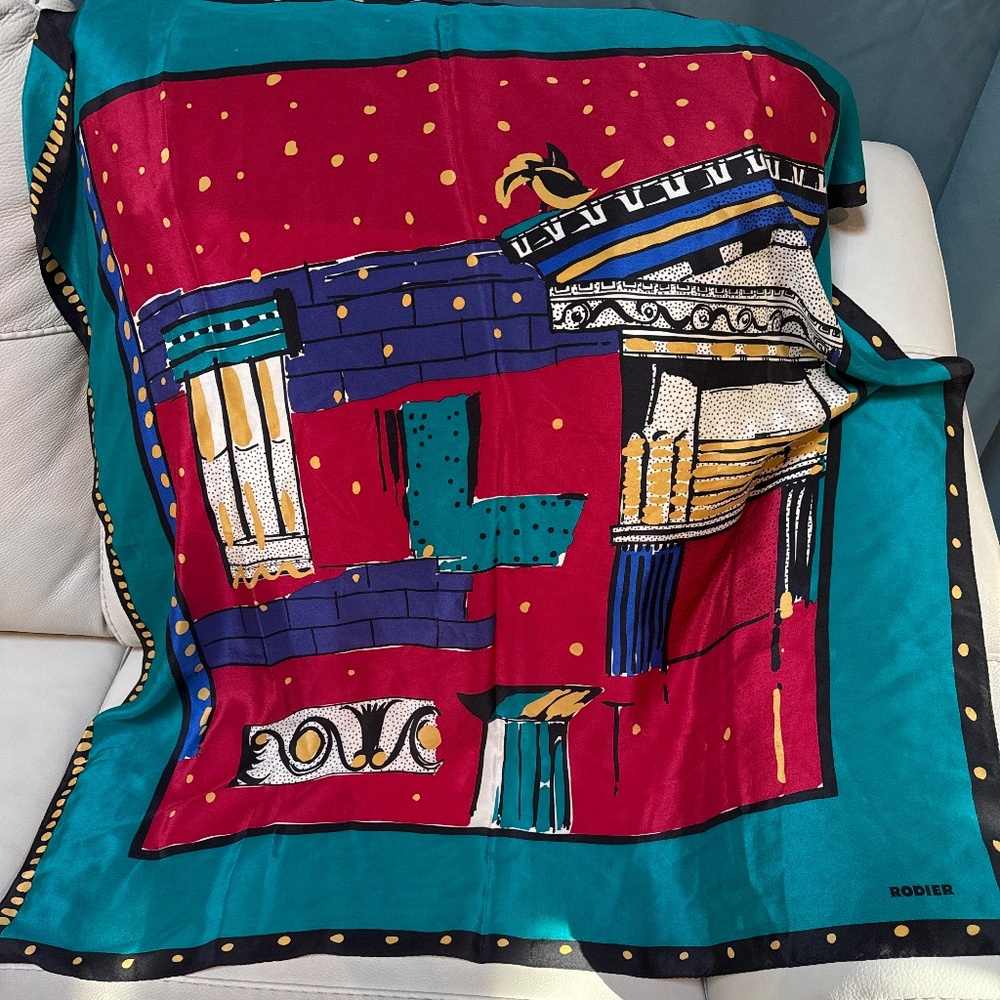 Vintage Rodier Silk Scarf